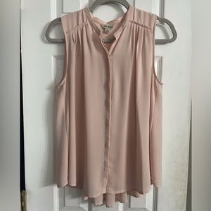 Lucky Brand Pink Sleeveless Blouse, Size S